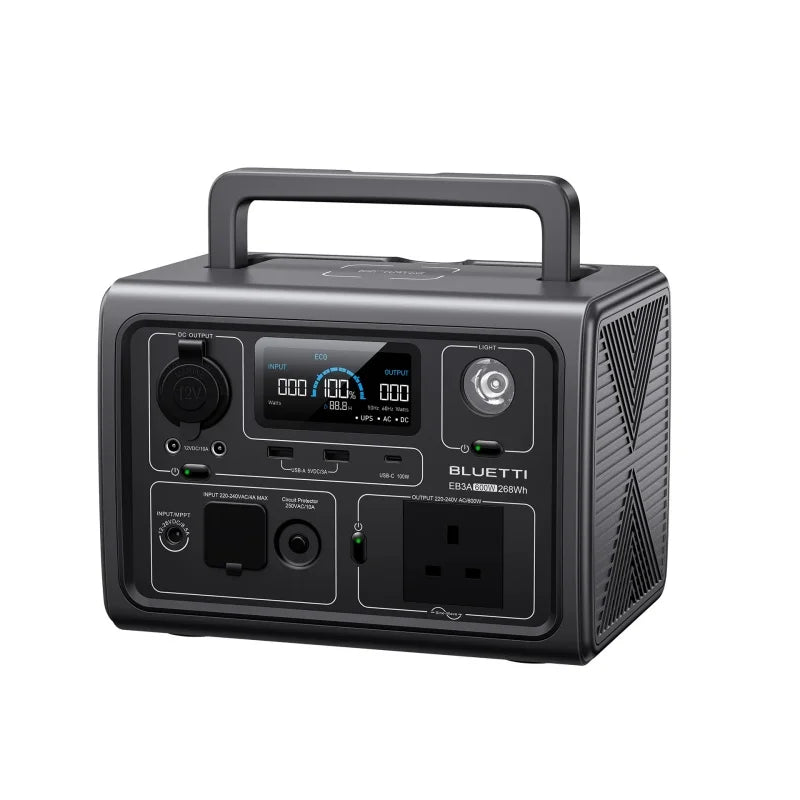 Premium Portable Power Station™ – High-Capacity Solar Generator for Camping, Emergency & Travel