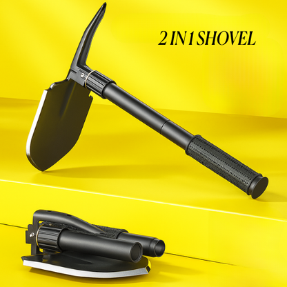Adventure Ready Multi-Tool Shovel™ – Tactical Folding Survival Shovel with Axe, Saw, Fire Starter & More