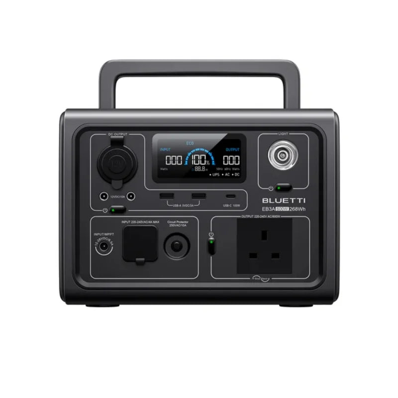 Premium Portable Power Station™ – High-Capacity Solar Generator for Camping, Emergency & Travel
