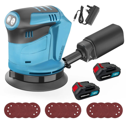 Premium Cordless Random Orbit Sander™ – Powerful 20V Electric Palm Sander for Wood, Metal & DIY
