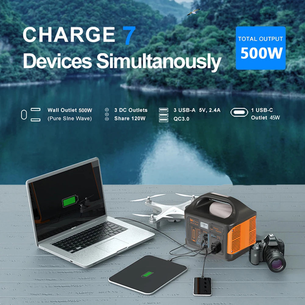 Booked Builders Portable Power Station – LiFePO4 Dual Output
