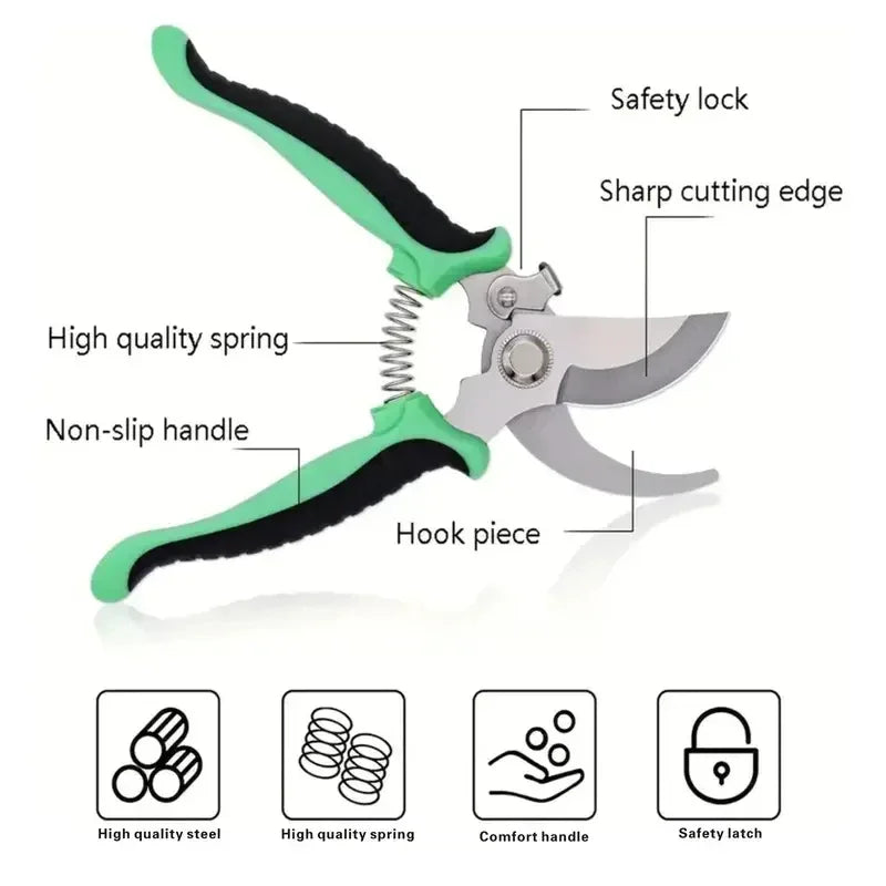 Precision Garden Scissors™ – Sharp Stainless Steel Pruning Shears for Flowers, Herbs & Bonsai