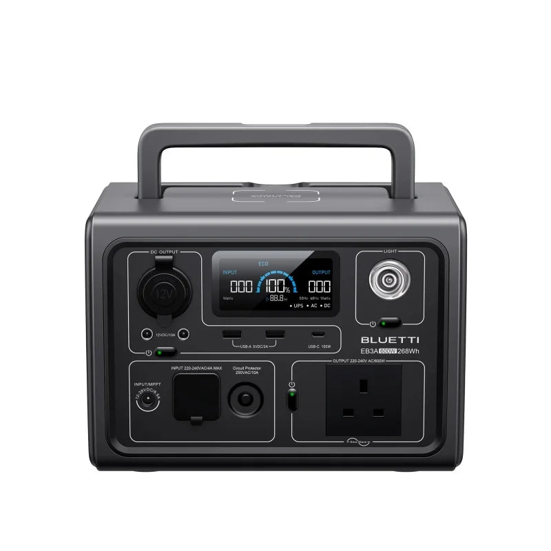 Premium Portable Power Station™ – High-Capacity Solar Generator for Camping, Emergency & Travel