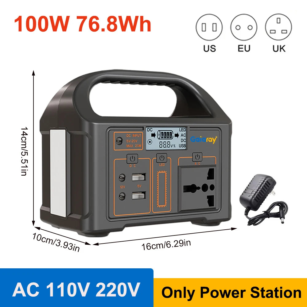 Booked Builders Portable Power Station – LiFePO4 Dual Output