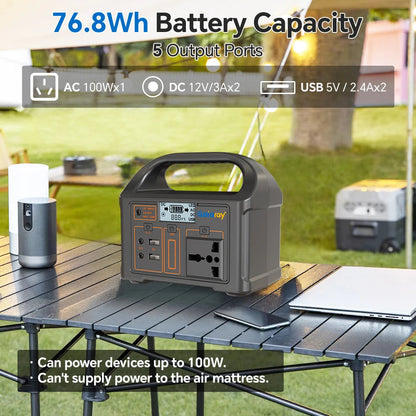 Booked Builders Portable Power Station – LiFePO4 Dual Output