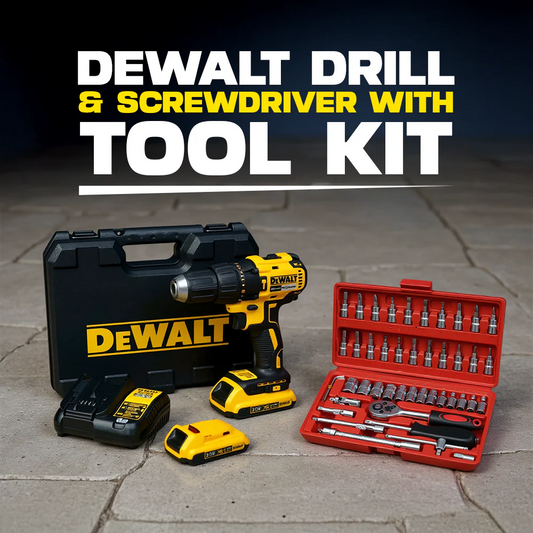Dewalt Drill and Screwdriver -  (with tool kit)