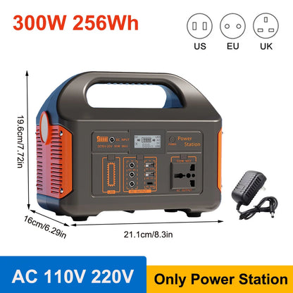 Booked Builders Portable Power Station – LiFePO4 Dual Output