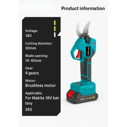 Premium Electric Pruning Shears™ – Cordless Rechargeable Branch Cutter for Garden, Orchard & Vineyard Use