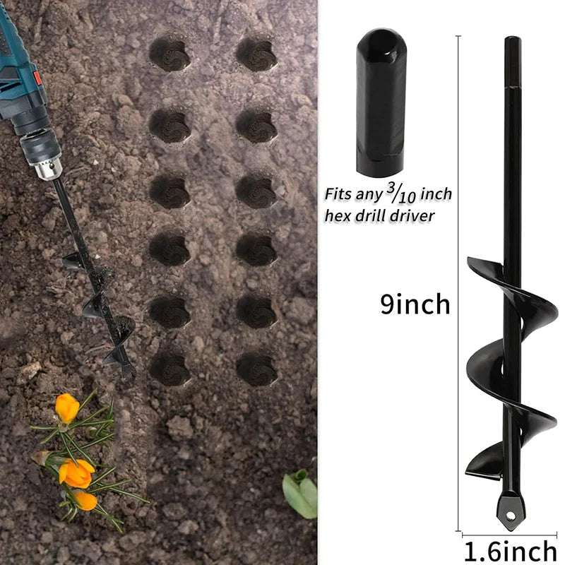 Effortless Garden Drill™ – Heavy-Duty Auger Bit for Planting, Digging & Soil Aeration